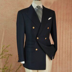 Brioni Black 100% Cashmere F-Light ‘Colosse’ Blazer, Size 48L